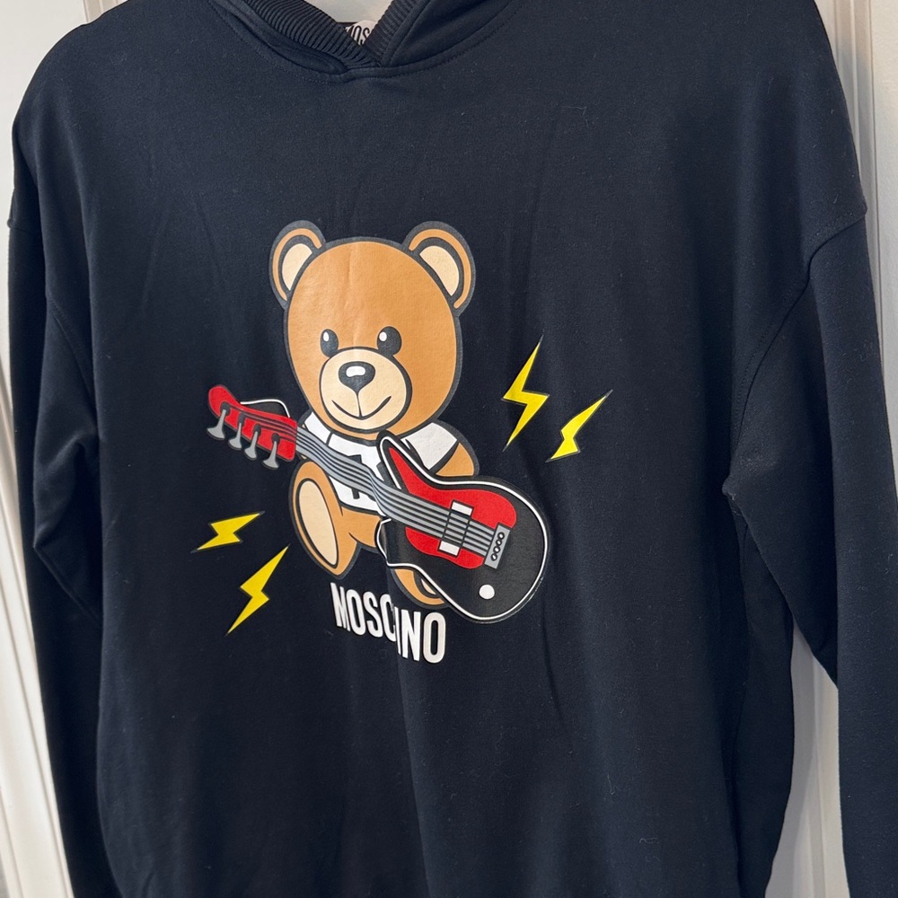 Moschino Black Hoodie with Teddy Bear and Guitar - Picture 5 of 5